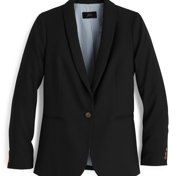 J. Crew Jackets & Blazers - FINAL J. Crew TALL Regent Blazer in Black Linen